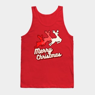 reindeer and christmas Tank Top